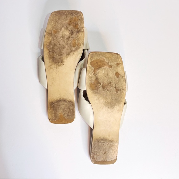 Steve Madden Mayra Padded Cross Band Beige Slide Flat Sandals Womens 8 - Picture 8 of 8